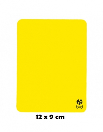 Carte jaune pour arbitre B+D