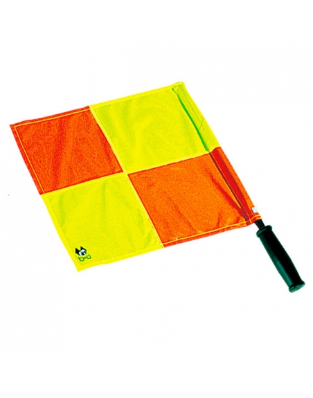 Set De 2 Drapeaux D'Arbitre De Football – Imperméables, Rouges Et Jaunes, Manche Métal Avec Poignée Éponge